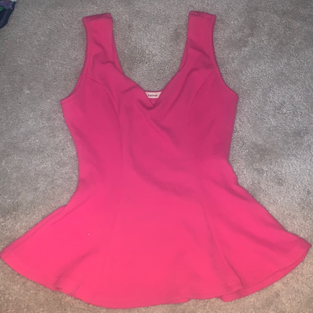 Kanvas pink top ( size S )